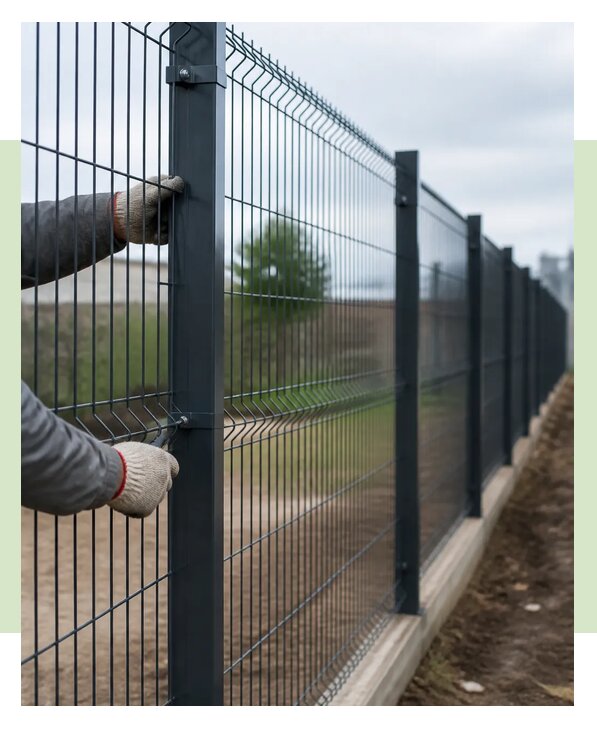 Профессиональный монтаж забора из сварной сетки в Балтийске